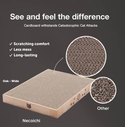 Necoichi Premium High-Density Cat Scratcher, Oak, Wide slide 2 of 7
