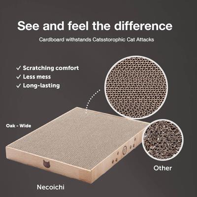 Show full view: Necoichi Premium High-Density Cat Scratcher, Oak, Wide slide 3 of 9
