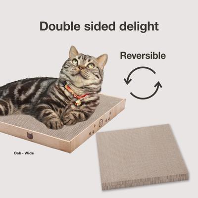 Show full view: Necoichi Premium High-Density Cat Scratcher, Oak, Wide slide 4 of 9