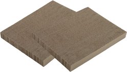 Necoichi Premium High-Density Cat Scratcher Toy Replacement Pad, 2 count, Oak/Dark Cherry, Wide