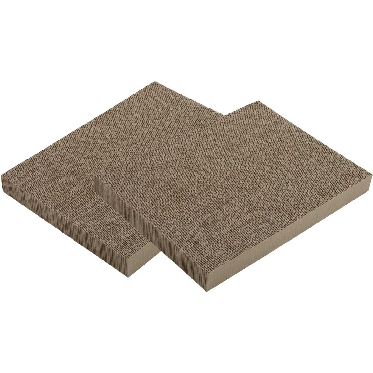 Necoichi Premium High-Density Cat Scratcher Toy Replacement Pad, 2 count, Oak/Dark Cherry, Wide