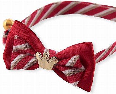 Show full view: Necoichi Regal Crown Cotton Breakaway Cat Collar with Bell, Red, 8.2 to 13.7-in neck, 2/5-in wide slide 3 of 11