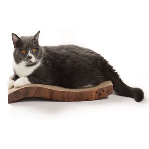 Necoichi Ripple Reversible Cat Scratcher, Dark Cherry Brown