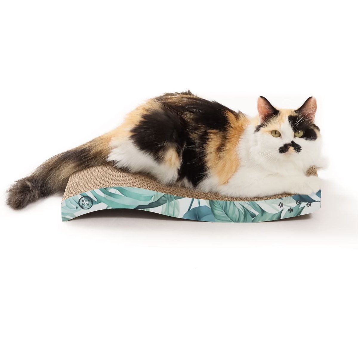 Necoichi Ripple Reversible Cat Scratcher, Go Green