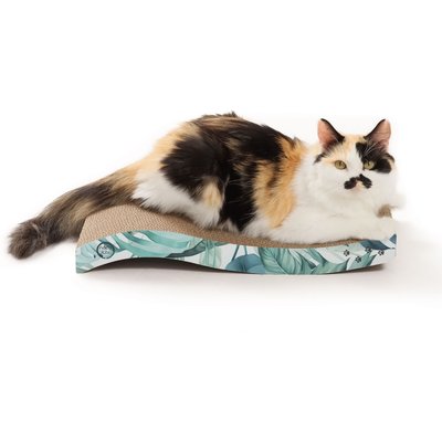 Necoichi Necoichi Ripple Reversible Cat Scratcher, Go Green