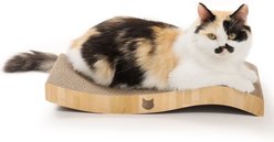 Necoichi Ripple Reversible Cat Scratcher, Oak Brown