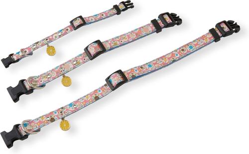 Show full view: Necoichi Spring Blossoms Cotton Standard Dog Collar, Pink, Small slide 7 of 7