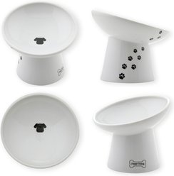 Necoichi Tilted Stress Free Raised Dog Food Bowl