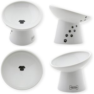 Necoichi Tilted Stress Free Raised Dog Food Bowl