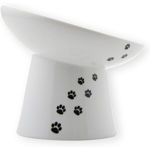 Necoichi Tilted Stress Free Raised Dog Food Bowl