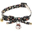 Show in main carousel: Necoichi ZEN Hariko Charm Cotton Breakaway Cat Collar with Bell, Black, 8.2 to 13.7-in neck, 2/5-in wide slide 1 of 7