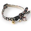 Show in main carousel: Necoichi ZEN Hariko Charm Cotton Breakaway Cat Collar with Bell, Black, 8.2 to 13.7-in neck, 2/5-in wide slide 3 of 7