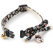 Show in main carousel: Necoichi ZEN Hariko Charm Cotton Breakaway Cat Collar with Bell, Black, 8.2 to 13.7-in neck, 2/5-in wide slide 4 of 7