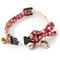 Show in main carousel: Necoichi ZEN Hariko Charm Cotton Breakaway Cat Collar with Bell, Red, 8.2 to 13.7-in neck, 2/5-in wide slide 5 of 8