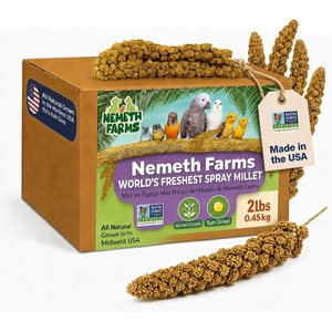Nemeth Farms Natural Sun Dried Millet Spray Bird Food, 2-lb box