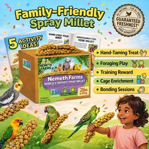 Nemeth Farms Natural Sun Dried Millet Spray Bird Food, 2-lb box