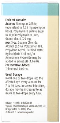 Show full view: Neo-Poly Gramicidin Ophthalmic Solution, 10-mL slide 2 of 6