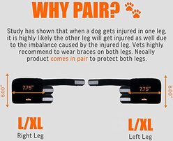 NeoAlly 3-in-1 Front Leg Dog Splint Braces, Large/X-Large slide 2 of 6