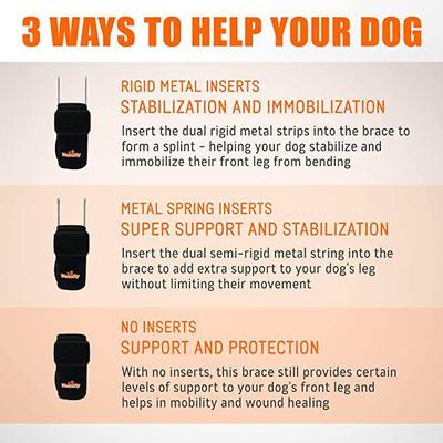 Show full view: NeoAlly 3-in-1 Front Leg Dog Splint Braces, Large/X-Large slide 6 of 9