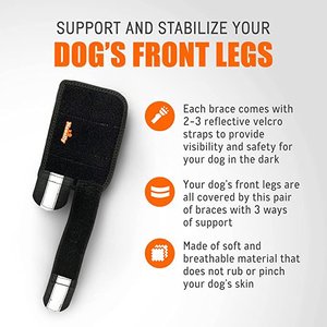 NeoAlly 3-in-1 Front Leg Dog Splint Braces, Large/X-Large