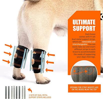 Show full view: NeoAlly 3-in-1 Short Rear Leg Support Small Dog Splint Braces, X-Small slide 4 of 9