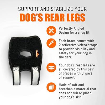 Show full view: NeoAlly 3-in-1 Short Rear Leg Support Small Dog Splint Braces, X-Small slide 7 of 9