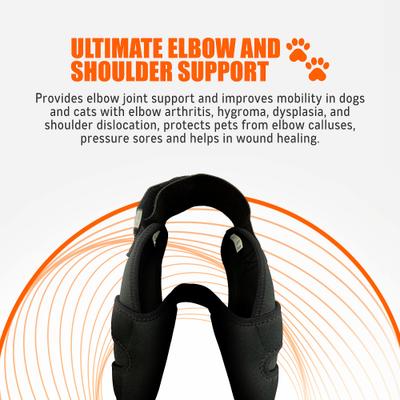 Show full view: NeoAlly Elbow Protector Dog & Cat Support Brace, Both Legs, Medium slide 9 of 12