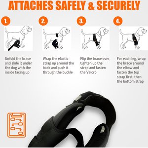 NeoAlly Elbow Protector Dog & Cat Support Brace, Both Legs, X-Large