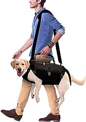 NeoAlly Full Body Lift Support Sling & Mobility Aid Dog Harness, Black, Large