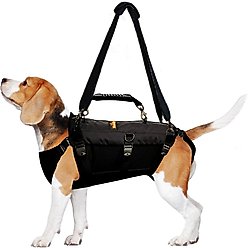 NeoAlly Full Body Lift Support Sling & Mobility Aid Dog Harness, Black, X-Large