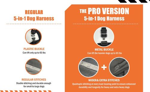 Show full view: NeoAlly Full Body Lift Support Sling & Mobility Aid Dog Harness, Black, X-Large slide 3 of 10