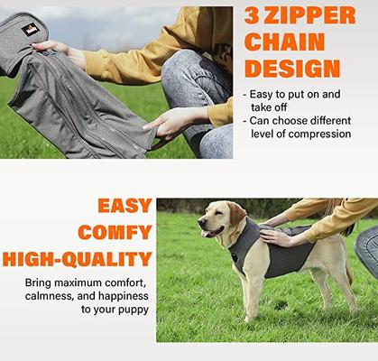 Show full view: NeoAlly Multi-Function Surgical Recovery Suit 3 Level Compression Anxiety Relief Dog Calming Vest, Small slide 4 of 9
