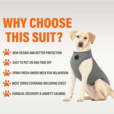 Show full view: NeoAlly Multi-Function Surgical Recovery Suit 3 Level Compression Anxiety Relief Dog Calming Vest, X-Small slide 6 of 9