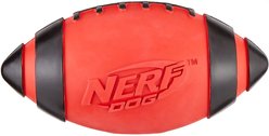 Nerf Dog Classic Squeak Football Dog Toy, Medium, Red