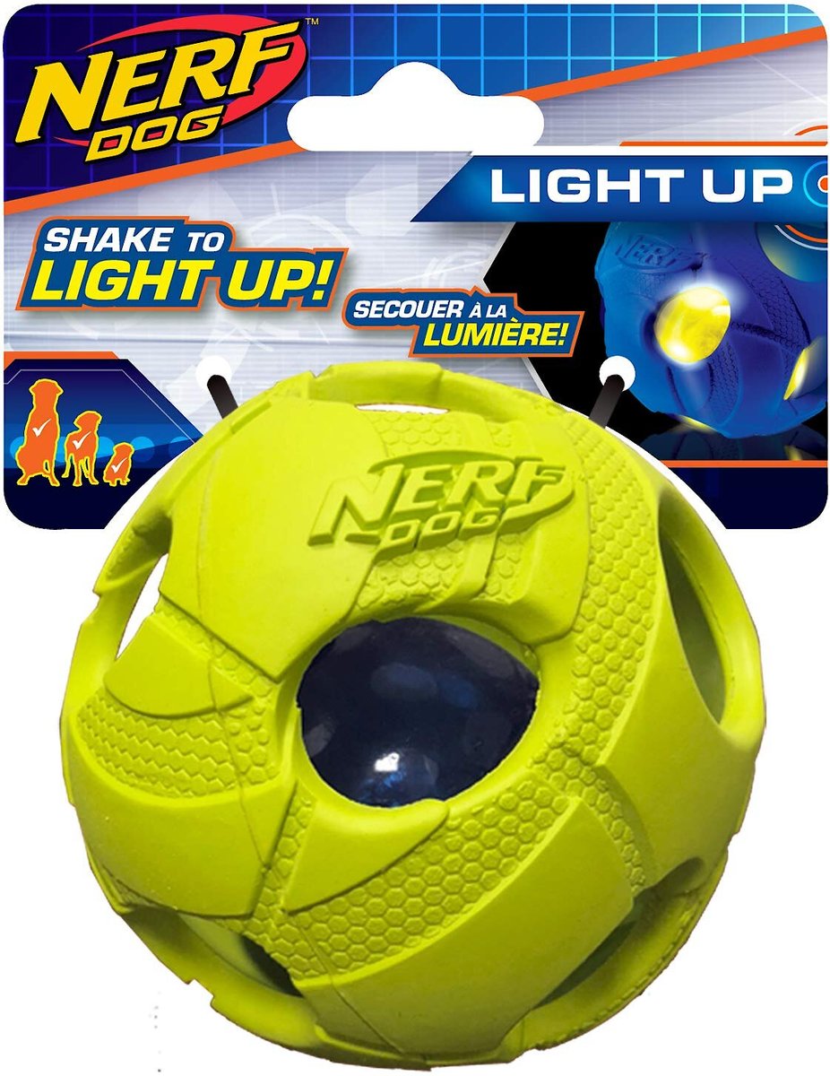 Nerf Dog Light Up Bash Ball Dog Toy