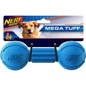 Nerf Dog Mega Tuff Barbell Chew Dog Toy
