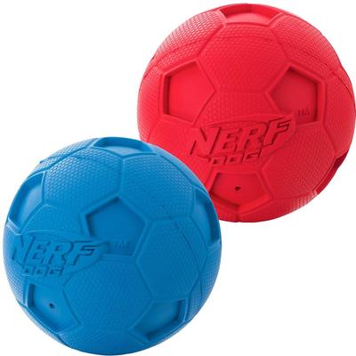 Show full view: Nerf Dog Soccer Squeak Ball Dog Toy, 2.5-in, 2 count slide 2 of 3
