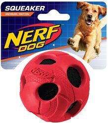 Nerf Dog Squeaker Ball Dog Toy, Medium