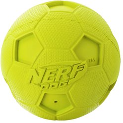 Nerf Dog Squeaker Soccer Ball Dog Toy, Green slide 2 of 2