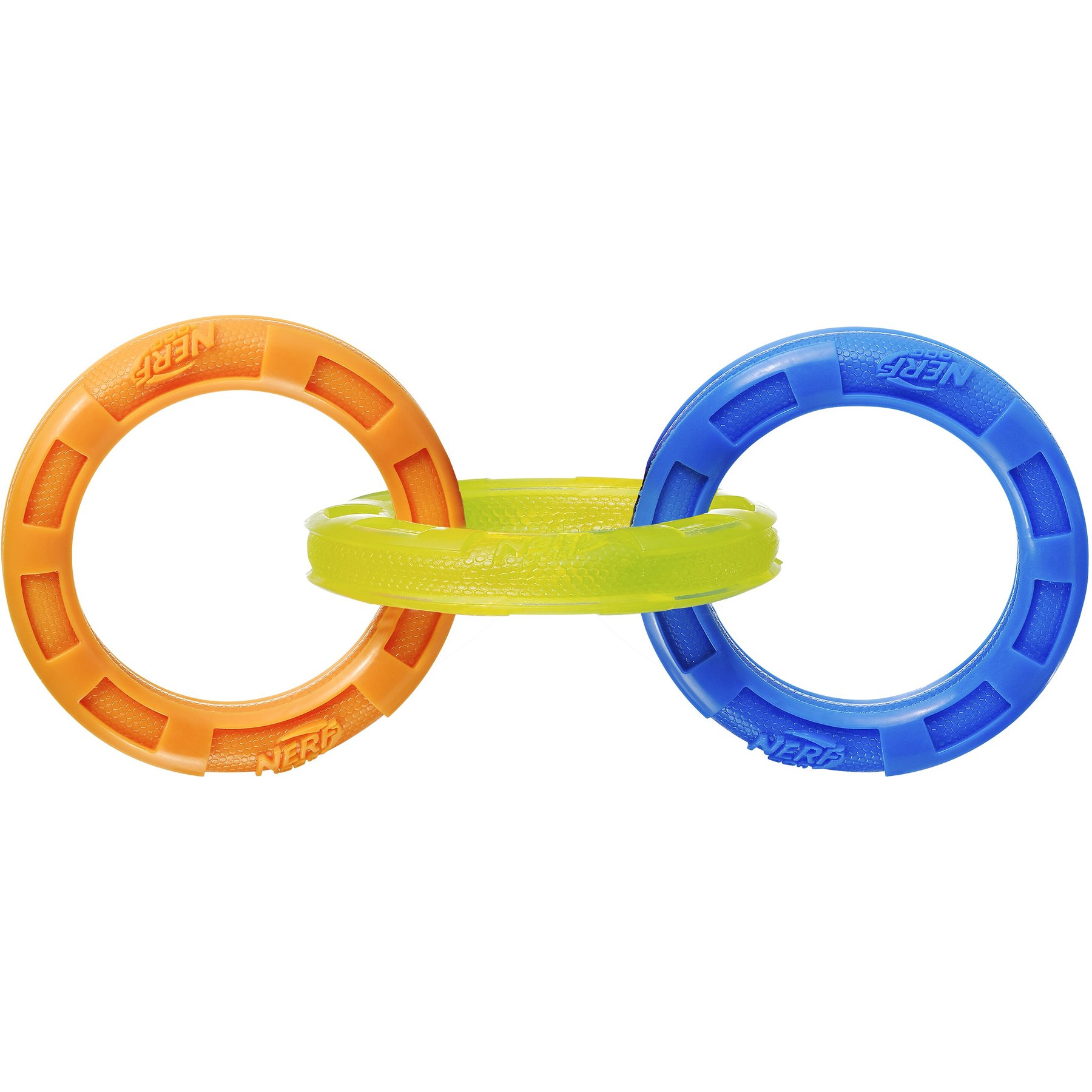 Nerf Dog Tuff Tug 3 Ring Dog Toy, Large
