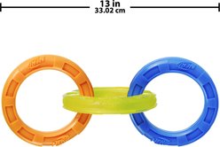 Nerf Dog Tuff Tug 3 Ring Dog Toy, Large slide 2 of 4