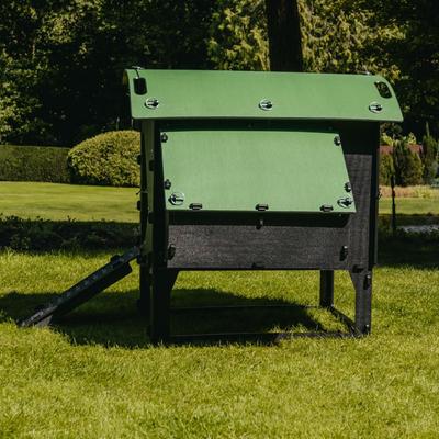 Show full view: Nestera Elevated Lodge Chicken Coop, Medium: 3 to 9 Chicken Capacity, waterproof roof slide 3 of 9