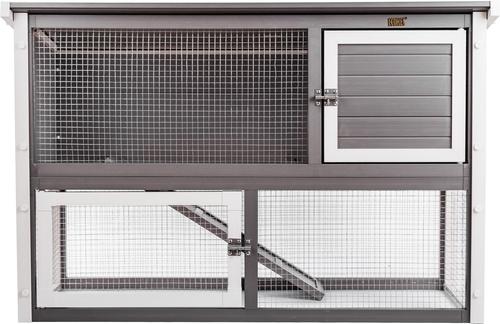 Show full view: New Age Pet Columbia Rabbit Hutch, Grey slide 2 of 8