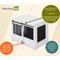 Show in main carousel: New Age Pet ECOFLEX Barn Door Furniture Style Dog Crate & End Table, Antique White, Large slide 9 of 12
