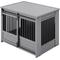 Show in main carousel: New Age Pet ECOFLEX Barn Door Furniture Style Dog Crate & End Table, Grey, Large slide 3 of 12