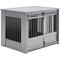 Show in main carousel: New Age Pet ECOFLEX Barn Door Furniture Style Dog Crate & End Table, Grey, Large slide 6 of 12