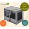 Show in main carousel: New Age Pet ECOFLEX Barn Door Furniture Style Dog Crate & End Table, Grey, Large slide 9 of 12