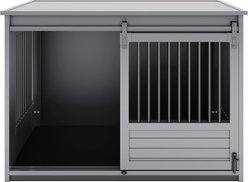 New Age Pet ECOFLEX Barn Door Furniture Style Dog Crate & End Table, Grey, X-Large slide 2 of 9