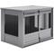 Show in main carousel: New Age Pet ECOFLEX Barn Door Furniture Style Dog Crate & End Table, Grey, X-Large slide 4 of 12