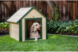 New Age Pet ecoFLEX Bunk Style Dog House, Tan, X-Large